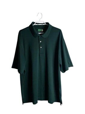 Ben Hogan Men's Forest Green Polo Performance Wear Golf Shirt
